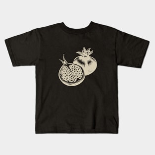 Pomegranate Retro style Kids T-Shirt